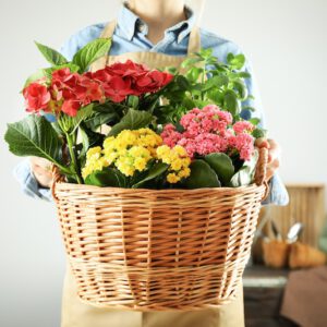 Easter Basket with Flowers